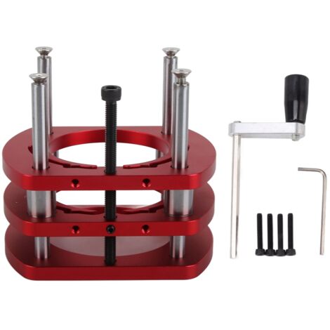 Base en alliage d'aluminium pour système de levage de défonceuse, plateau d'insertion pour table de sciage, kit de base pour machines de finition compactes.