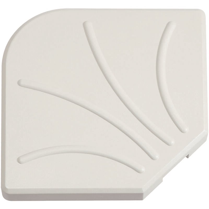 Base en béton peperino blanc et décoration pour parapluie latérale pierre rose 25KG