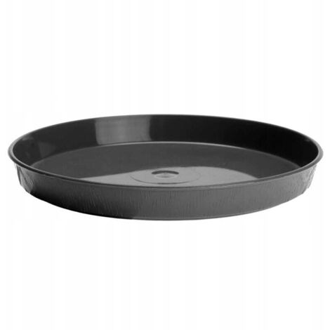 Base en plastique pour pot de fleurs, graphite, 17 cm
