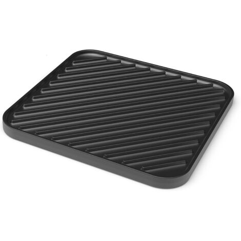 Base en silicone ondulée pour l'évacuation de l'eau, isolation thermique, noir