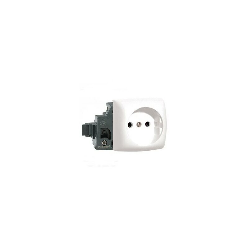 

Base de enchufe de 2 polos blanco Legrand Oteo 086125