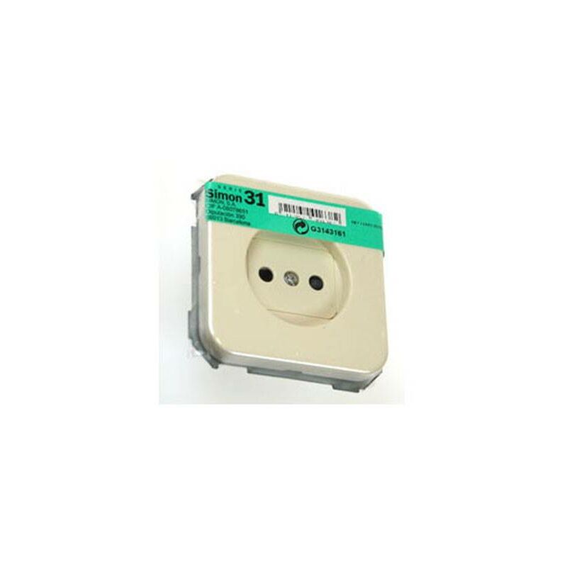 

Base enchufe 2 polos blanco Simon 31