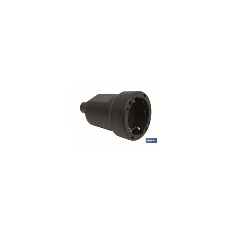 

Base enchufe aerea goma negra 16a-250v
