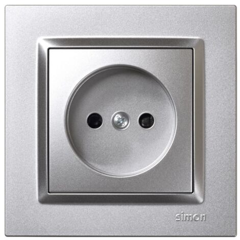 Base enchufe elec bipolar empotrar alum serie 10 simon