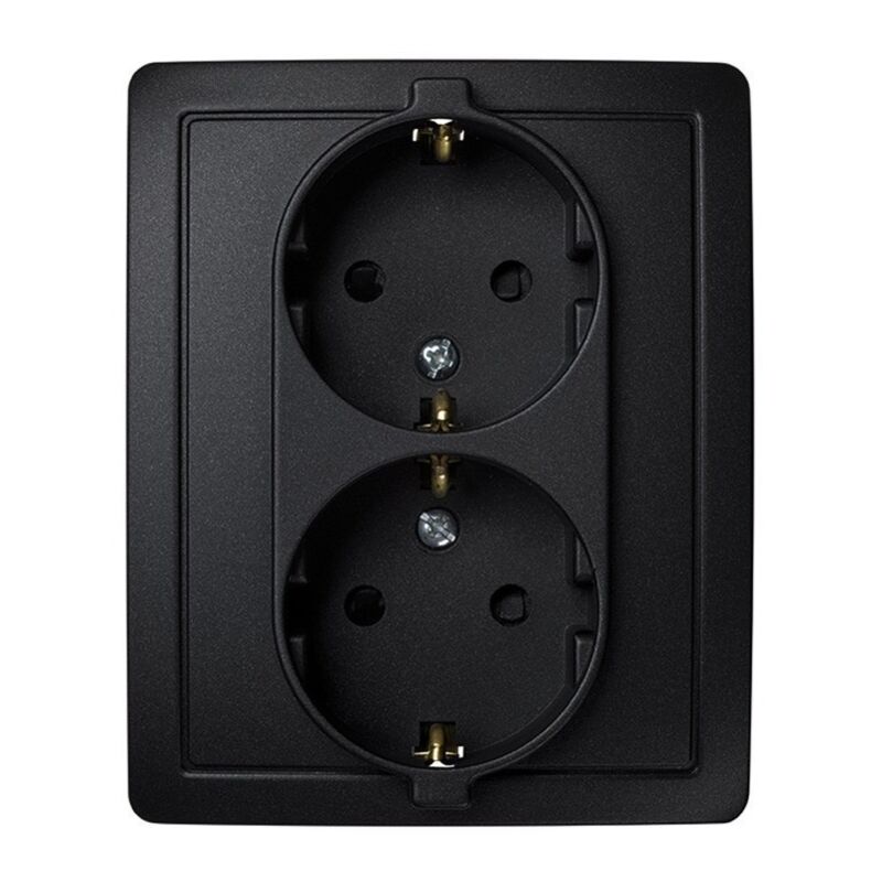 

Simon - Base Enchufe Electrico 37X105X165Mm Doble Schuko Tt Empotrar Graf