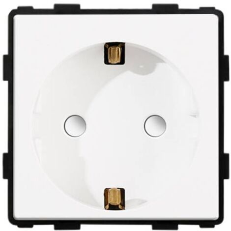 Base Enchufe EU tipo SCHUKO 16A 250V KOOB, blanco