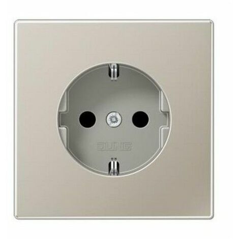 Base enchufe schuko 16A 250V acero JUNG ES1521KI