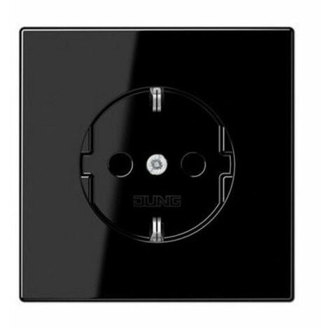 Base enchufe schuko 16A 250V negro JUNG LS1521KISW