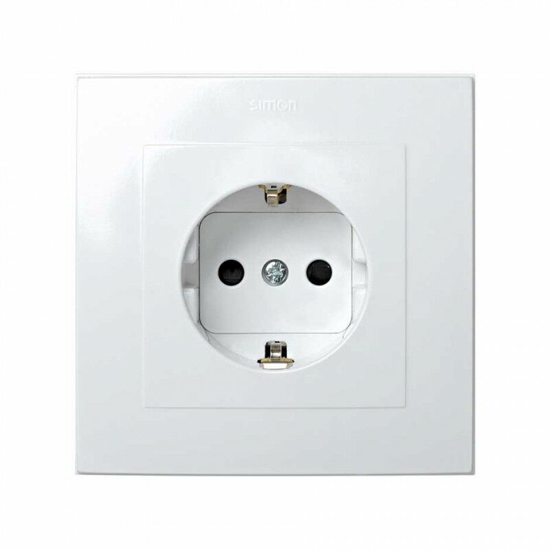 

Base enchufe schuko 2p+TT 16AX 28 2890432-030 Monobloc Blanco - Simon
