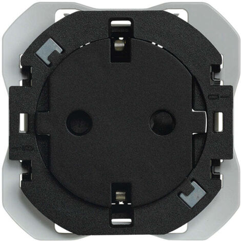 Base enchufe schuko clean 20000434 simon 270  Negro Mate - 098