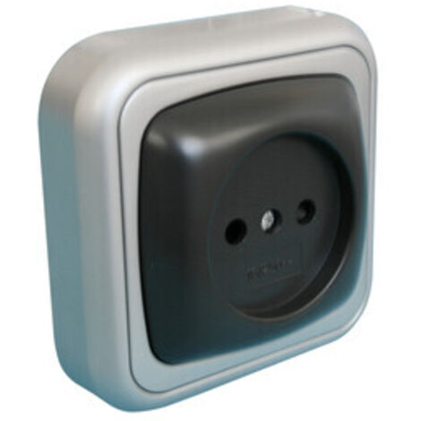 Base Enchufe Schuko Superficie Sin TT BLANCO