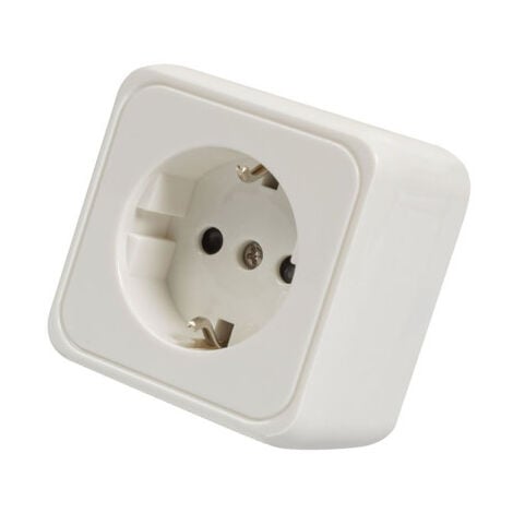 BASE ENCHUFE SUPERFICIE BLANCO - EHLIS
