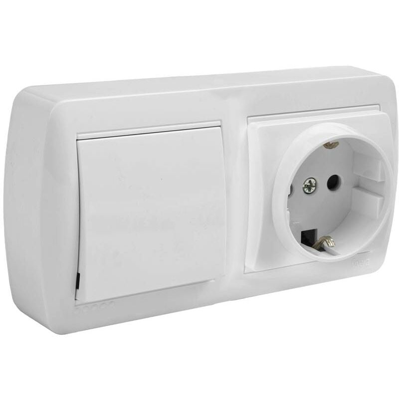 

Base schuko + cruzamiento serie 'Mural'