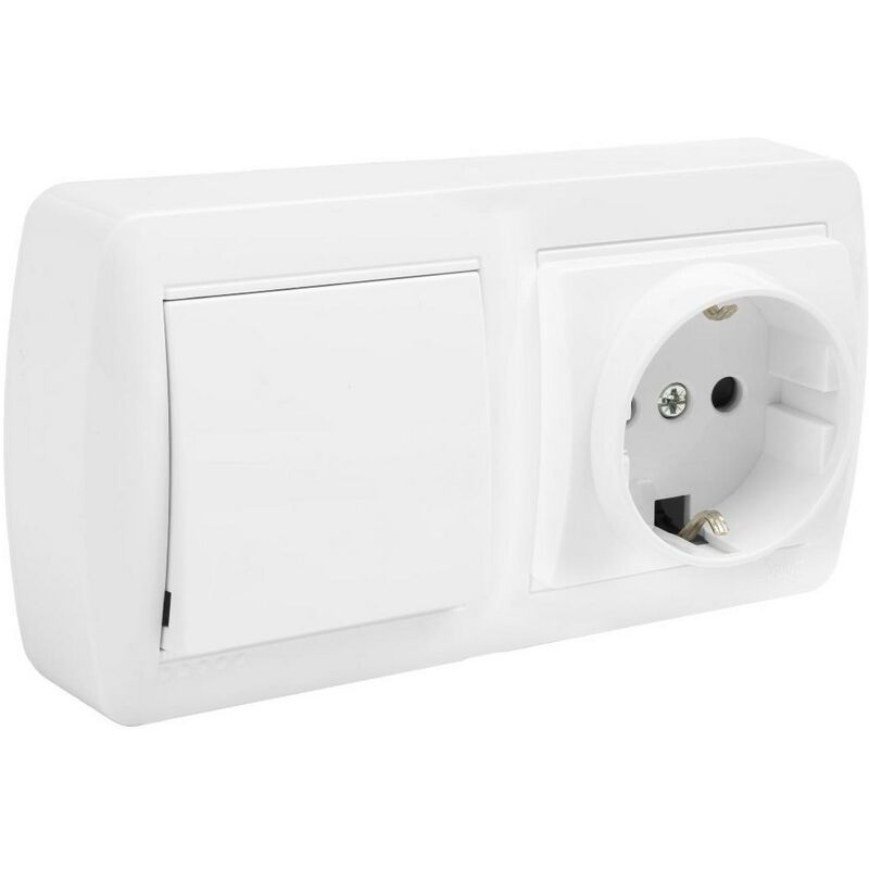 Base fissa 2P + t 16A 250V + doppio interruttore /...