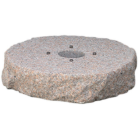 BASE FONTANA IN GRANITO ROSA D.40CM PREFORATA BEL-FER