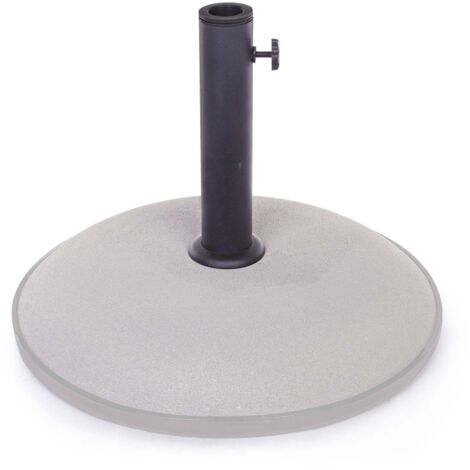 Base in cemento tonda per ombrellone palo centrale marmetta da 26 kg
