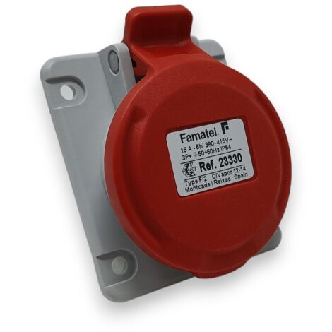 Base inclinada 10º 3P+T IP54 FAMATEL  16  16