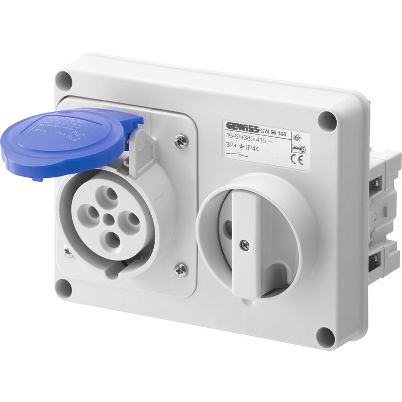 

BASE INTERBL. S/F. HZ 3P+T 32A 230V GW6611 GW66116 - Gewiss