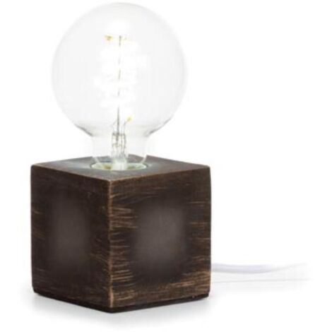 BASE LAMPADA - base per lampada decorativa - grigio - cubo