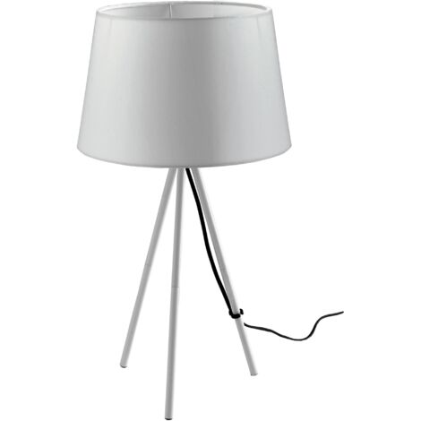 Base lampada da tavolo MARILYN in metallo bianco 42.7cm.