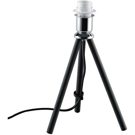 Base lampada da tavolo MARILYN in metallo nero 25 cm.