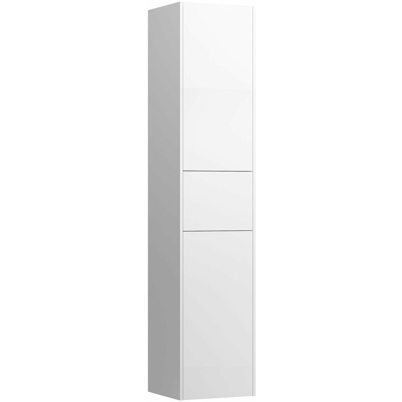 

Base Armario alto, a la izquierda con 2 puertas, 1 cajón, push&pull, cantos, color: Blanco brillante - H4027211102611 - Laufen