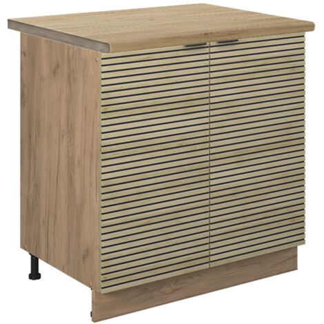 Base lavello Fame-Line, Pannello in quercia, 80 cm , PL Rovere, Vicco