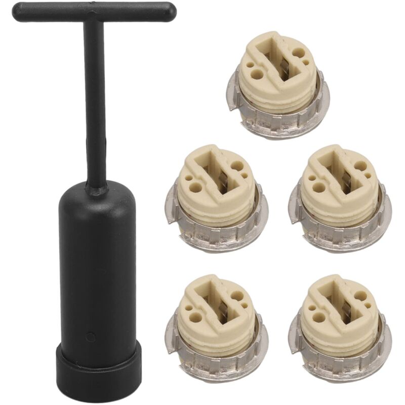 Base Lumineuse G9, Mini Mécanisme à Ressort Compact, Douille de Lampe en Céramique G9 5 Pièces, Résistance aux Hautes Températures, Fixée pour les