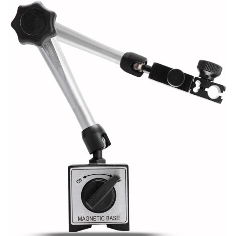 Base magnética para indicador de cuadrante, soporte para indicador de cuadrante, soporte magnético ajustable para indicador de cuadrante digital, tracción máxima de 176 lb/80 kg