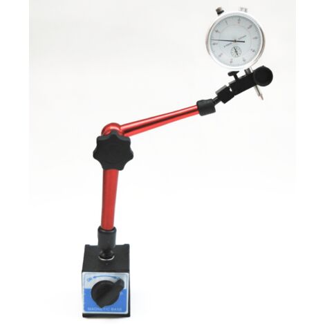 BASE MAGNETICA SNODABILE CON COMPARATORE CENTESIMALE 0 10 mm TORNIO UTENSILI N