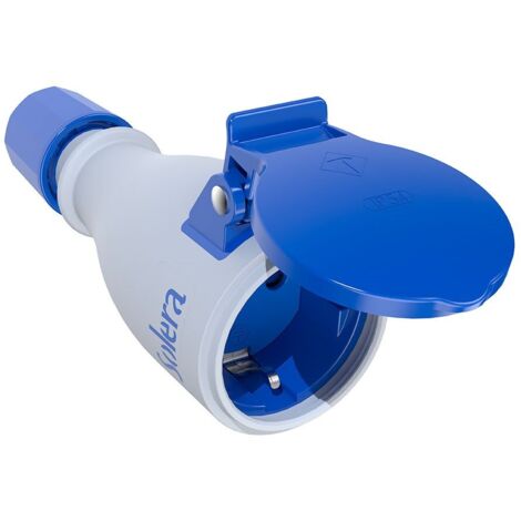 Base Mobile Bipolare con t/t Laterale da 16A 250V Elastomero Bianco 707TKB Solera