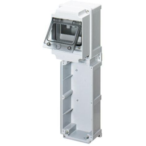 Base Modulare con pannello finestrato Guida Din 3 Prese 16/32A Selv-18 Moduli 34W