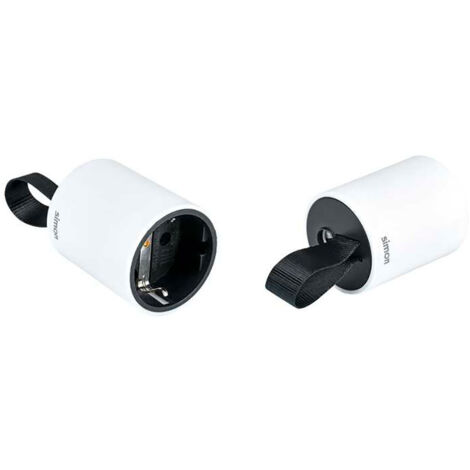 Base móvil 2p+tt schuko salida frontal 16 a 250 v facil extraccion blanca