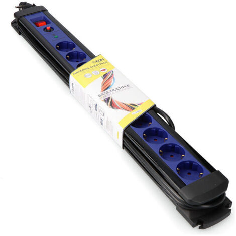 Base multipla a 10 prese con protettore + interruttore EDM da 3 m