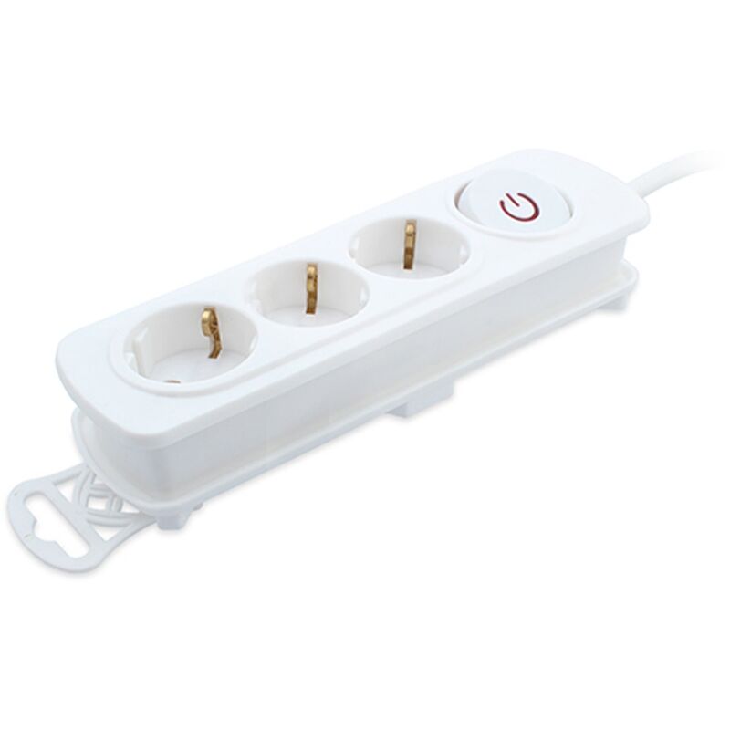 

Base múltiple 3 tomas interruptor Blanco