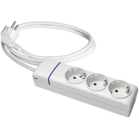 BASE MÚLTIPLE 3 TOMAS T/TL 1.5m DE CABLE 8013P SOLERA