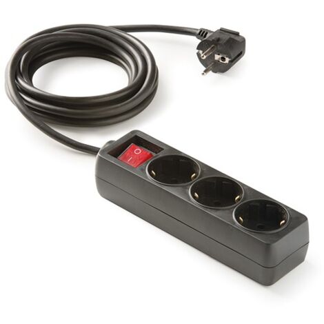 BASE MULTIPLE 3TOMAS TT NEGRO C/INTER - 1,5 M