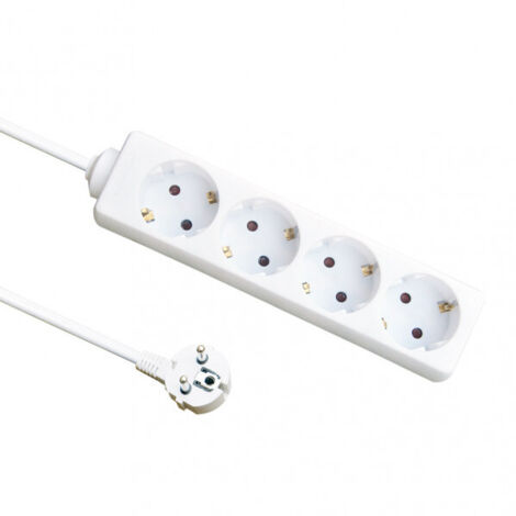 Base múltiple 4 enchufes cable 3 m 3G1.5 mm 3500 W