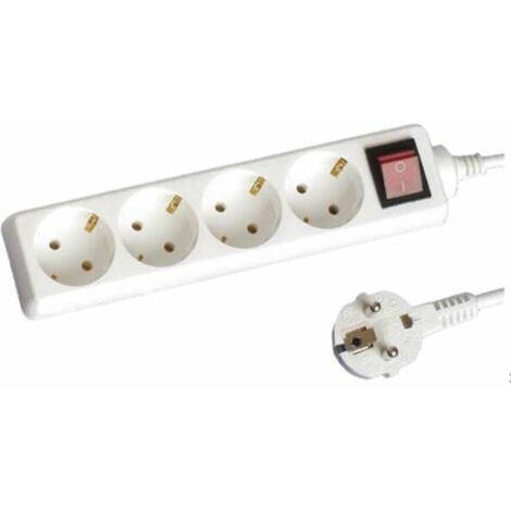 Base multiple 4 prises avec interrupteur 1,5 mètre de câble GSC 0000011