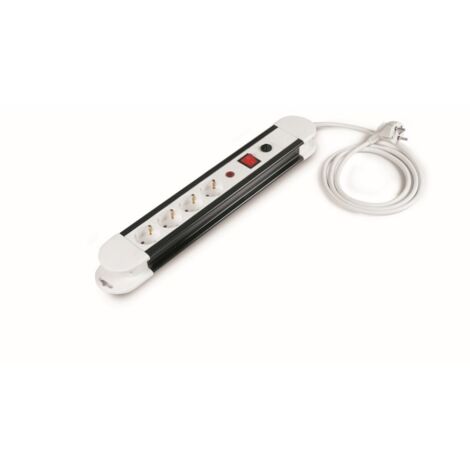 Base mÚltiple 4 tomas cable 3x1,5mm² 1,5m int+termosta tayg