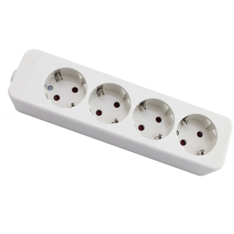

Base múltiple serie Mega 4 tomas sin cable ( 000800225) - GSC