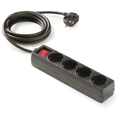 BASE MULTIPLE 4TOMAS TT NEGRO C/INTER - 1,5 M