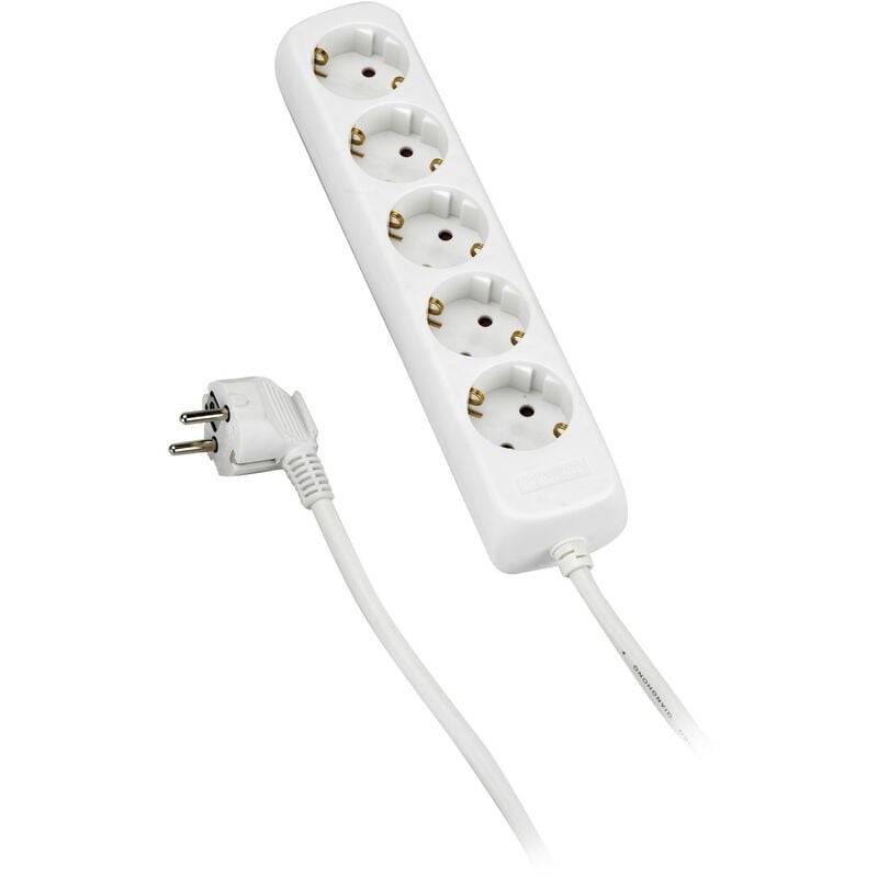 

Base Múltiple 5 Enchufes Con Cable 3X1,5 1,4 Metros