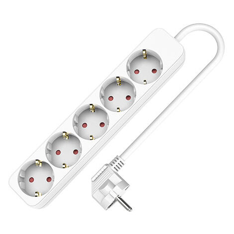 BASE MÚLTIPLE 5 ENCHUFES CABLE 1.5M TME