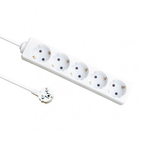 Base múltiple 5 enchufes cable 3 m 3G1.5 mm 3500 W