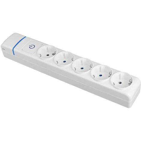 Base Múltiple 5 Tomas 16A 250V Blanco Serie Ion Solera