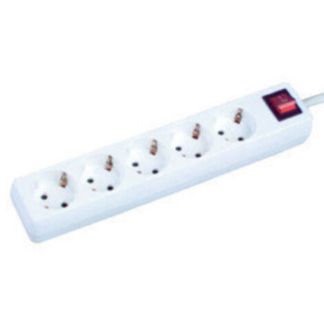 Base múltiple 5 tomas con interruptor luminoso 3 mts 36.227/3 Electro DH 8430552121199