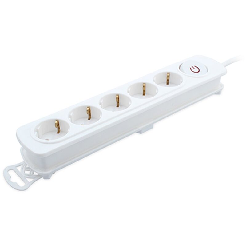 

Base múltiple 5 tomas interruptor Blanco