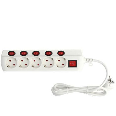 Base múltiple 5T con multi interruptor (3x1.5mm) 1,5M