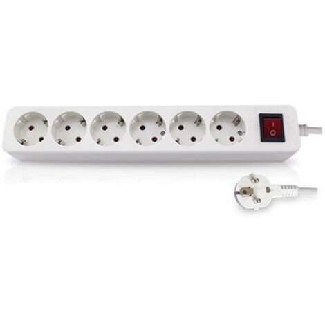 Base multiple 6 prises avec interrupteur câble 3m GSC 0800877